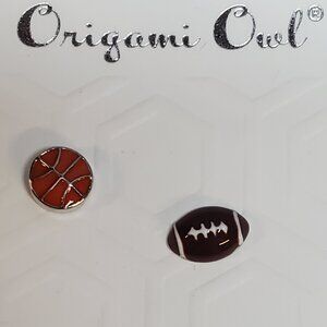 Origami Owl - Brand New Basketball and Football Charm Lot! Check the desciption